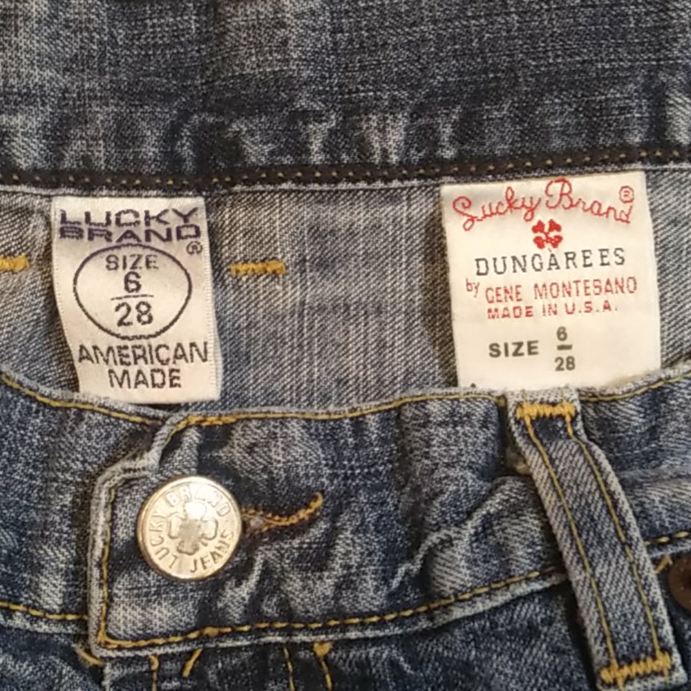 Lucky Brand Dungarees Easy Rider size 6/28 - Picture 7 of 8